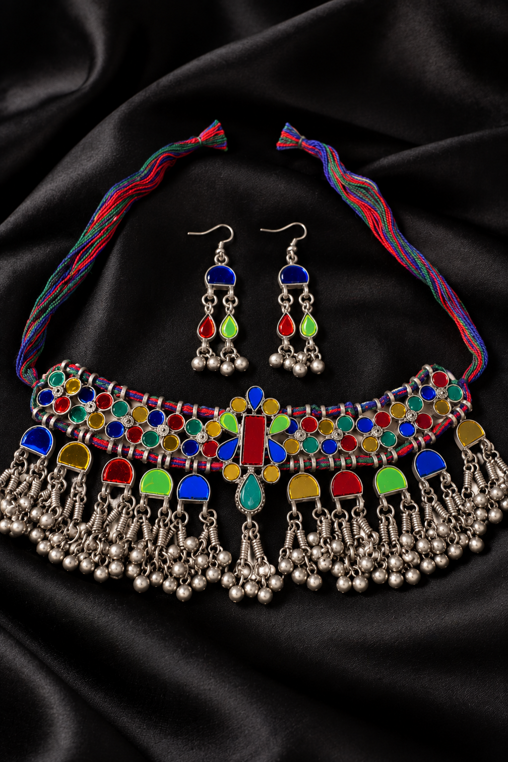 Afghani Tribal Design Oxidised Choker