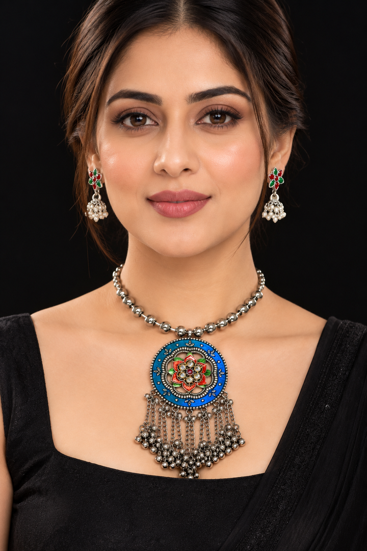 Tribal Design Oxidised Hasli