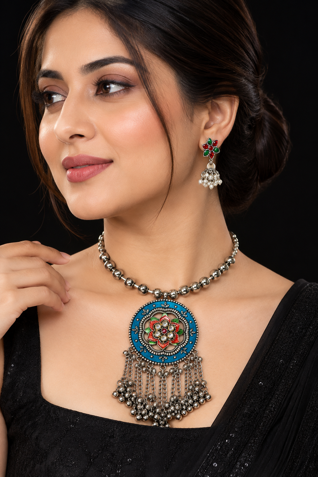 Tribal Design Oxidised Hasli