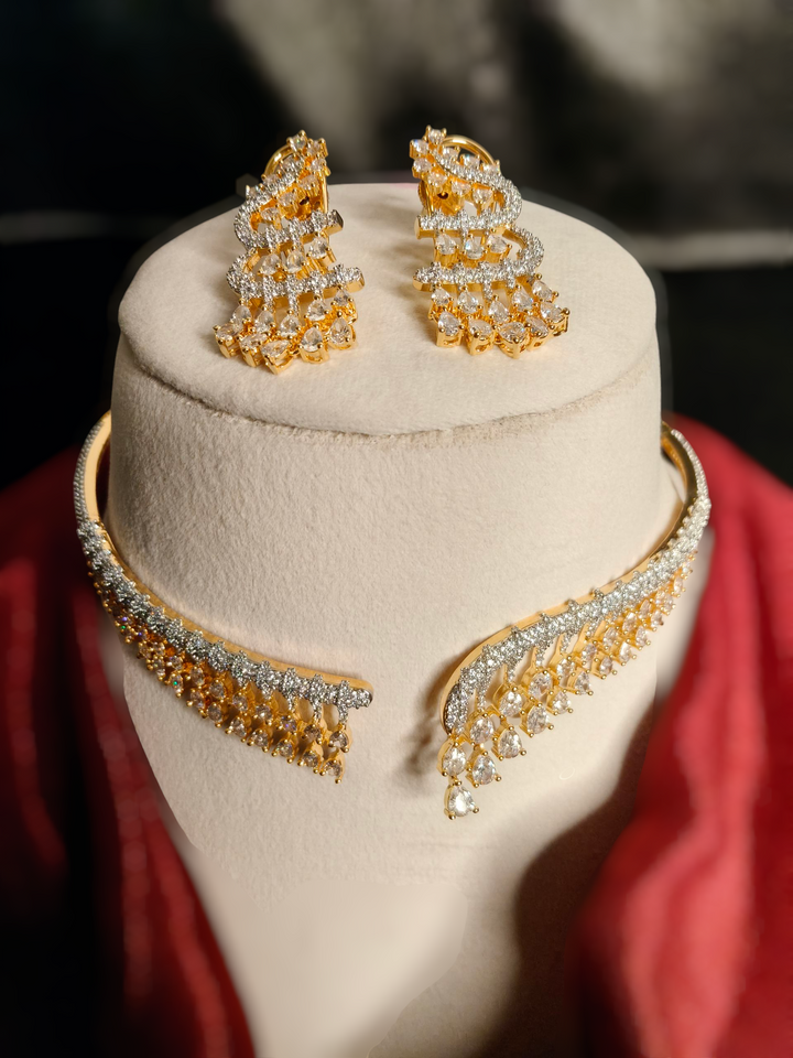 American Diamond Hasli Set