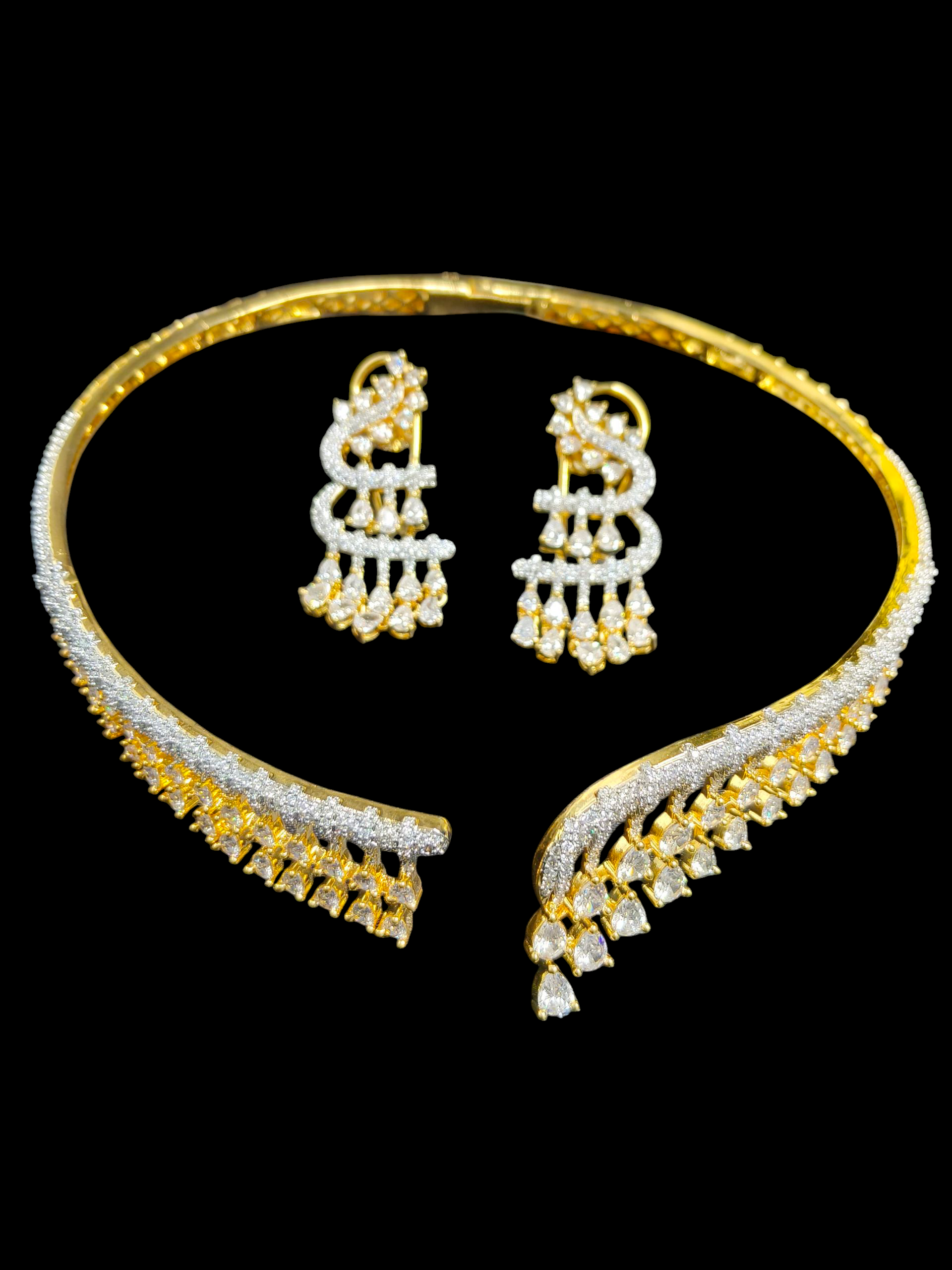 American Diamond Hasli Set