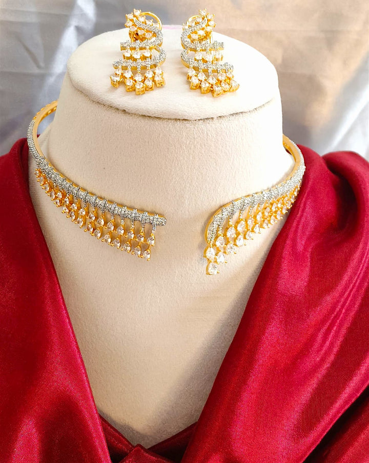 American Diamond Hasli Set