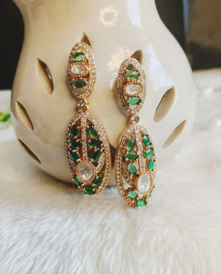 American Diamond Dangler Earrings