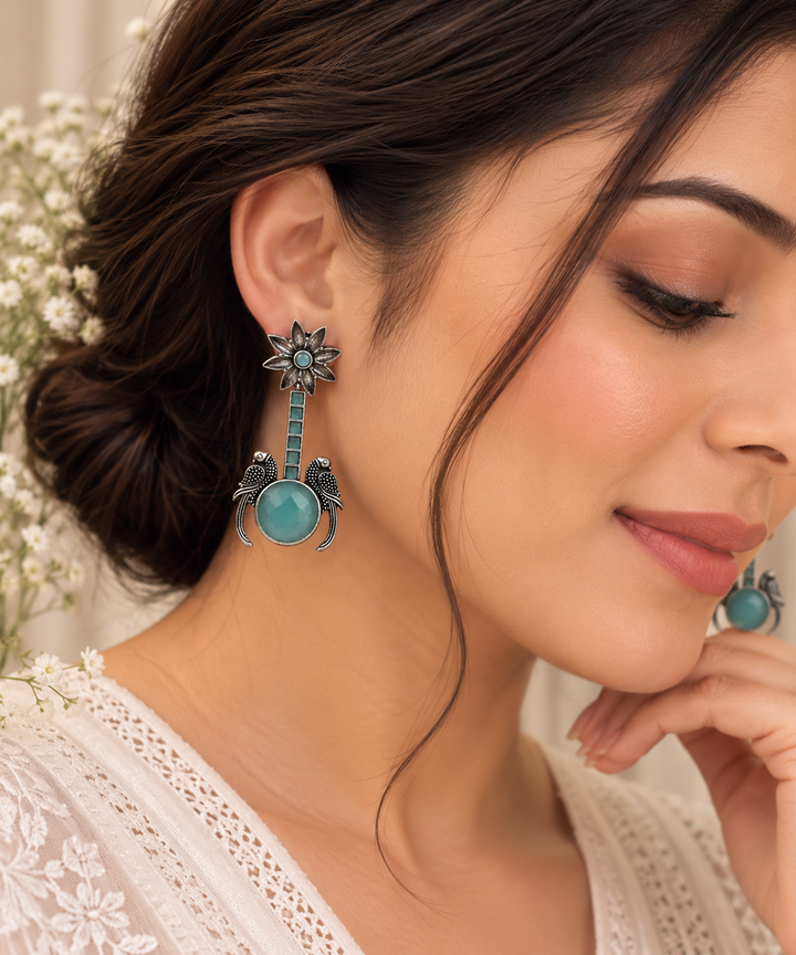 Jungi Oxidised Earrings