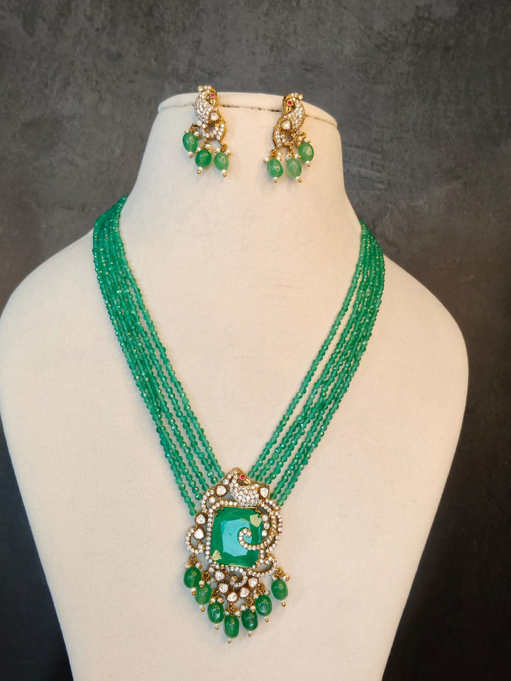 Royal Green long Necklace