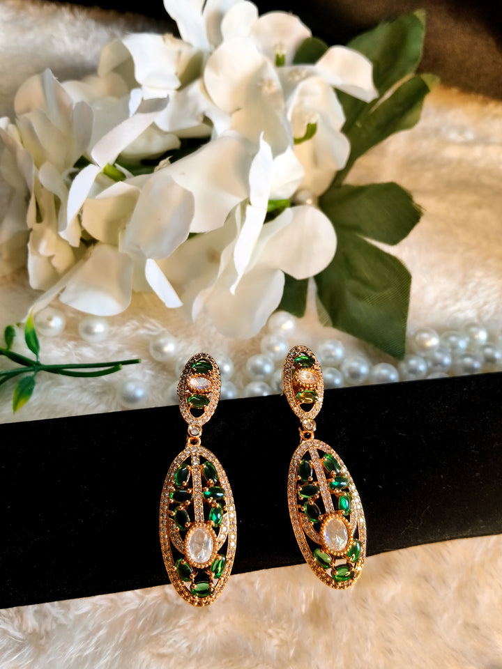 American Diamond Dangler Earrings