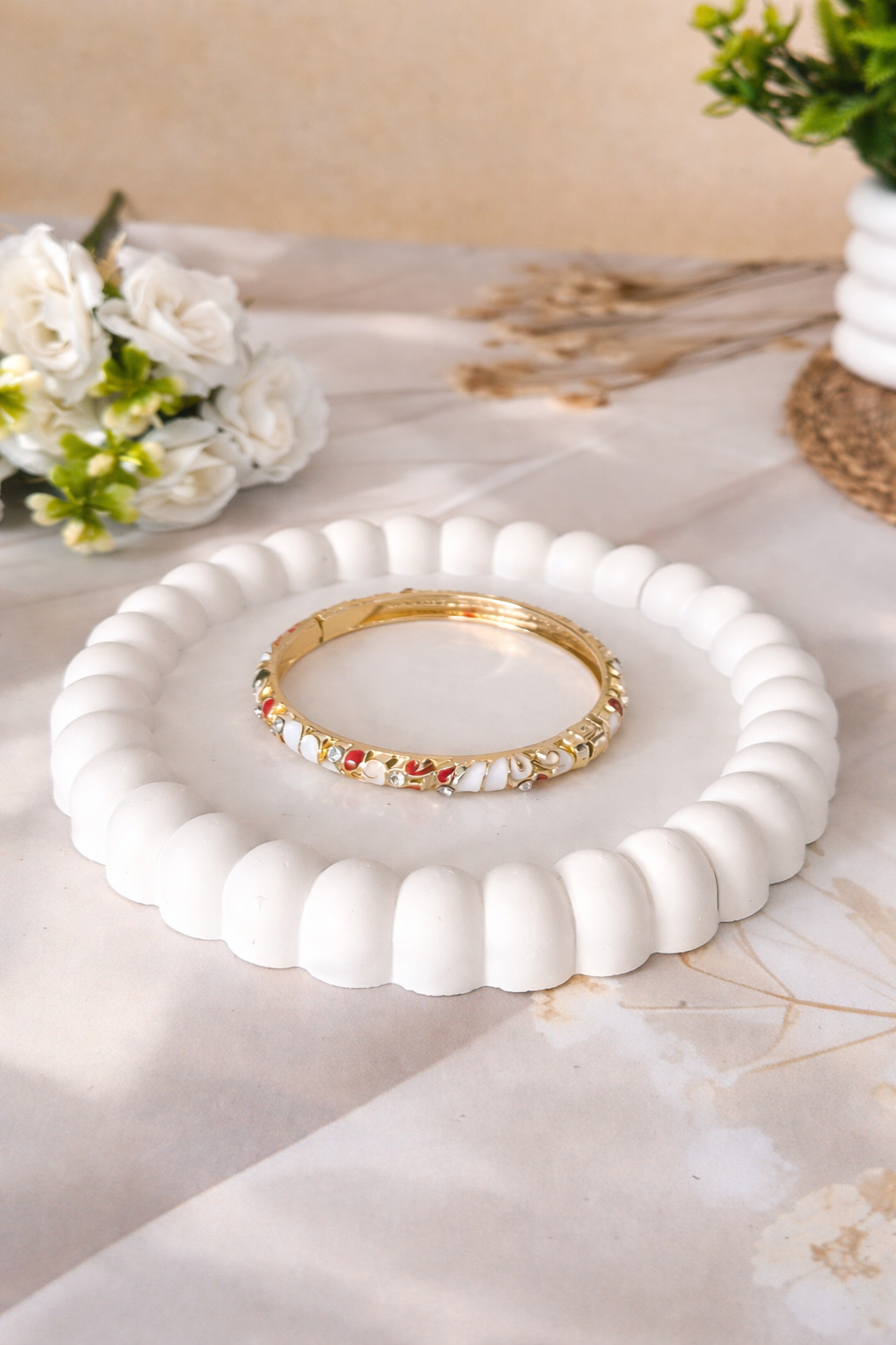 Retro Enamel Bangles, Pack of 2 – ₹623