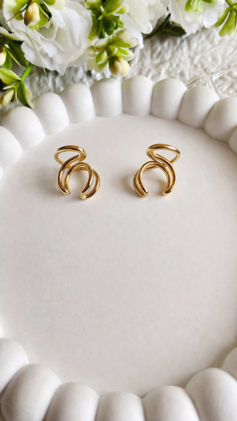 18K Gold Plated Anti-Tarnish Ear Cuffs