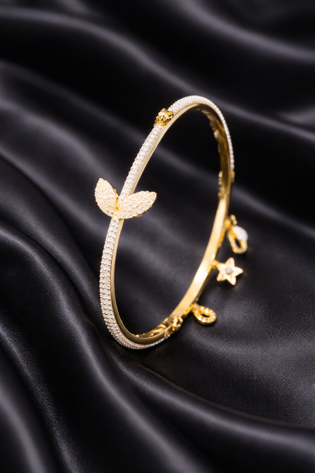 American Diamond Sleek Charm Bracelet