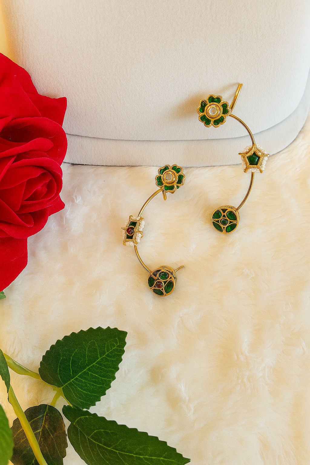 Brass Gold-Plated Earcuffs