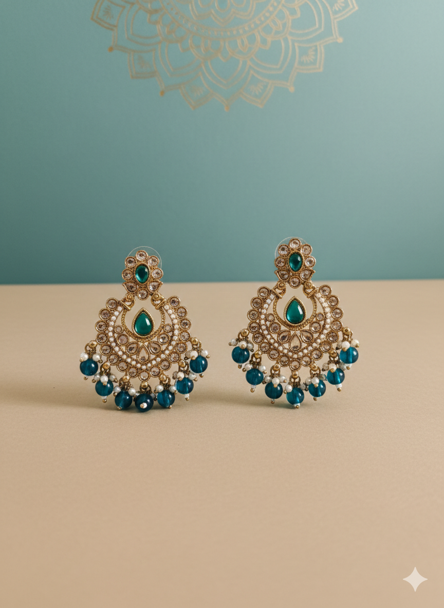 Reverse AD Brass Earrings