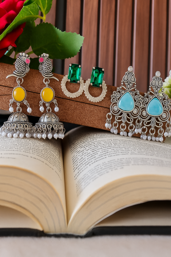 Earring Combo Set -3 – Pack of 3 pairs,