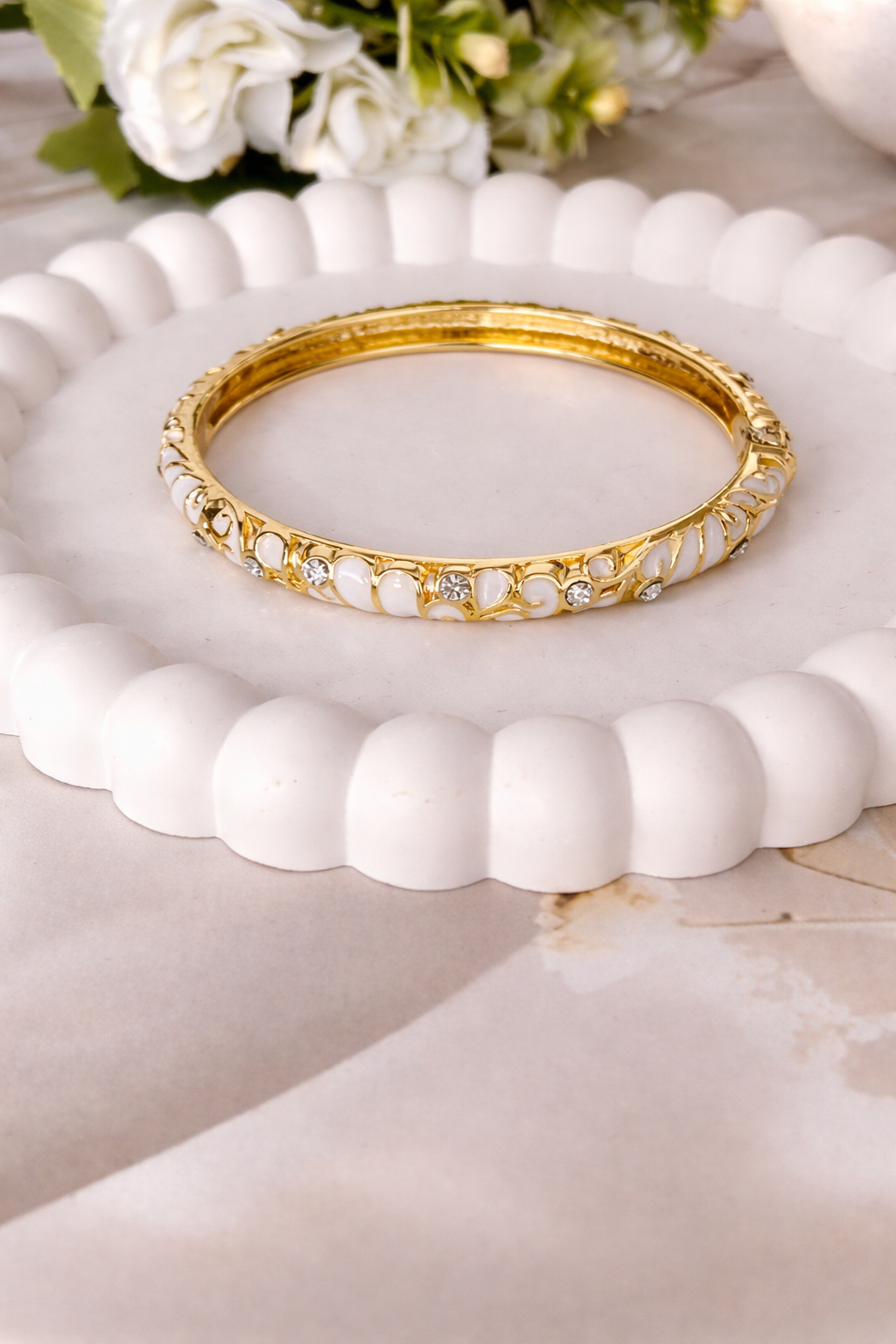 Retro Enamel Bangles, Pack of 2 – ₹623