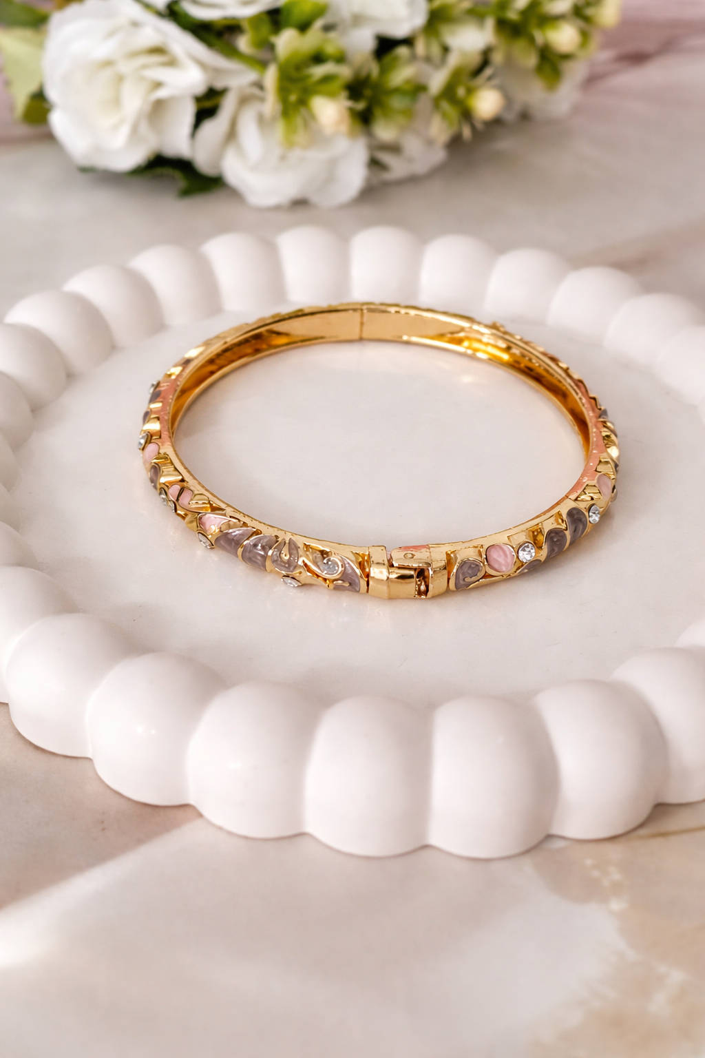 Retro Enamel Bangles, Pack of 2 – ₹623