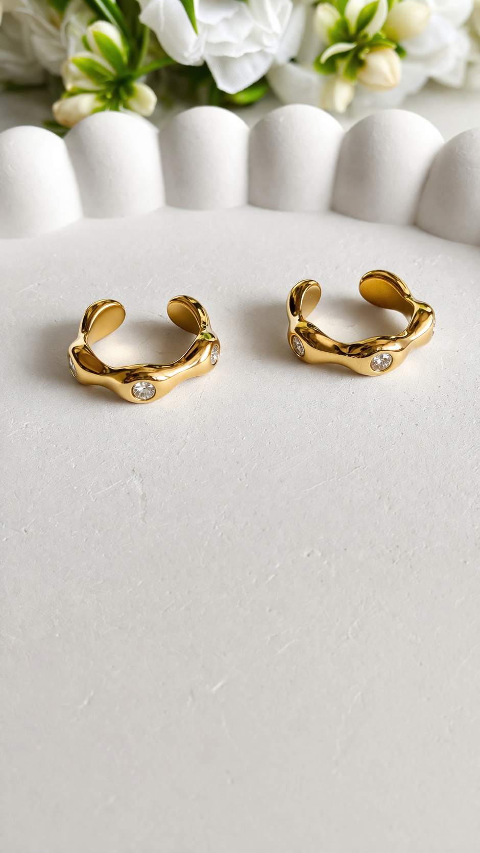 18K Gold Plated Anti-Tarnish Ear Cuffs