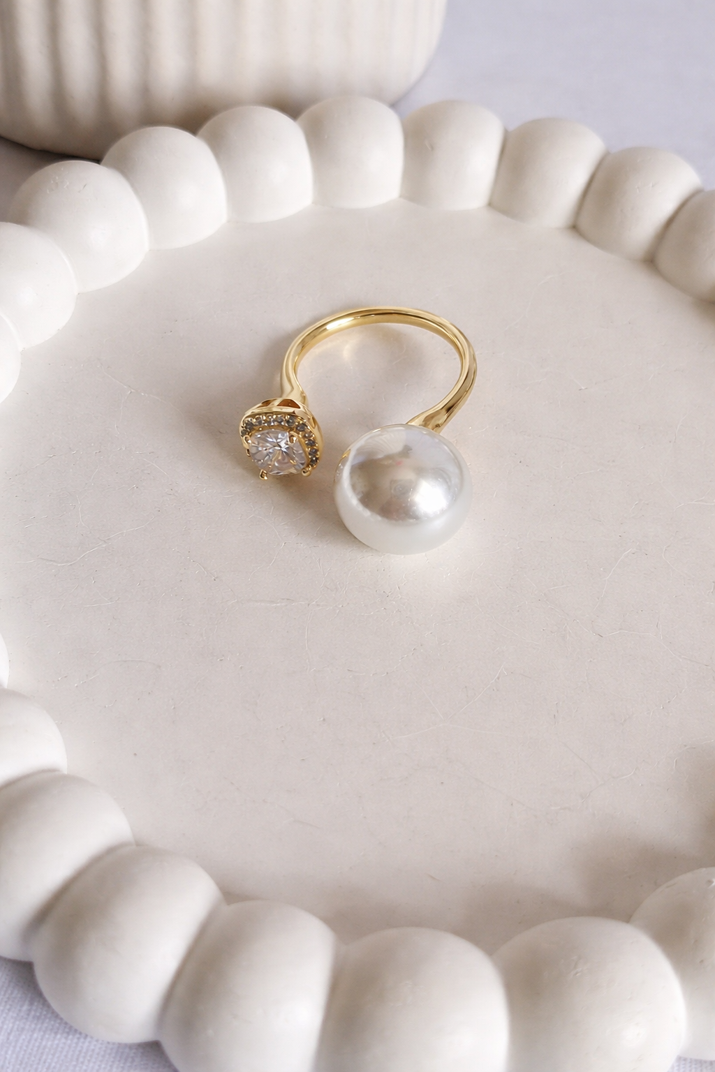 Antitarnish Pearl Ring