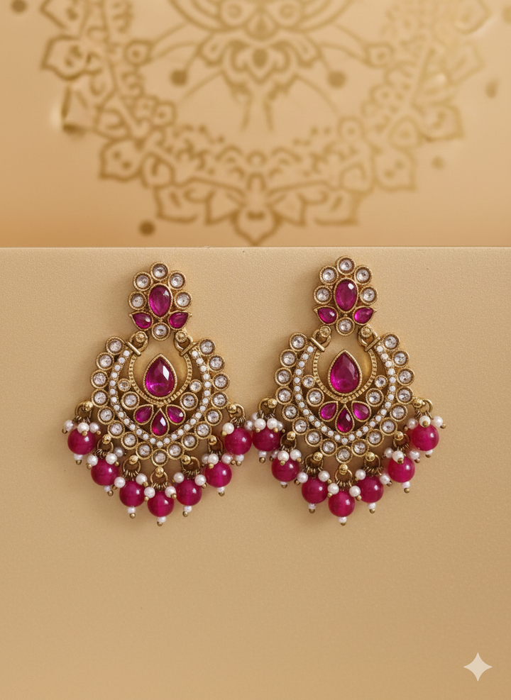 Reverse AD Brass Earrings