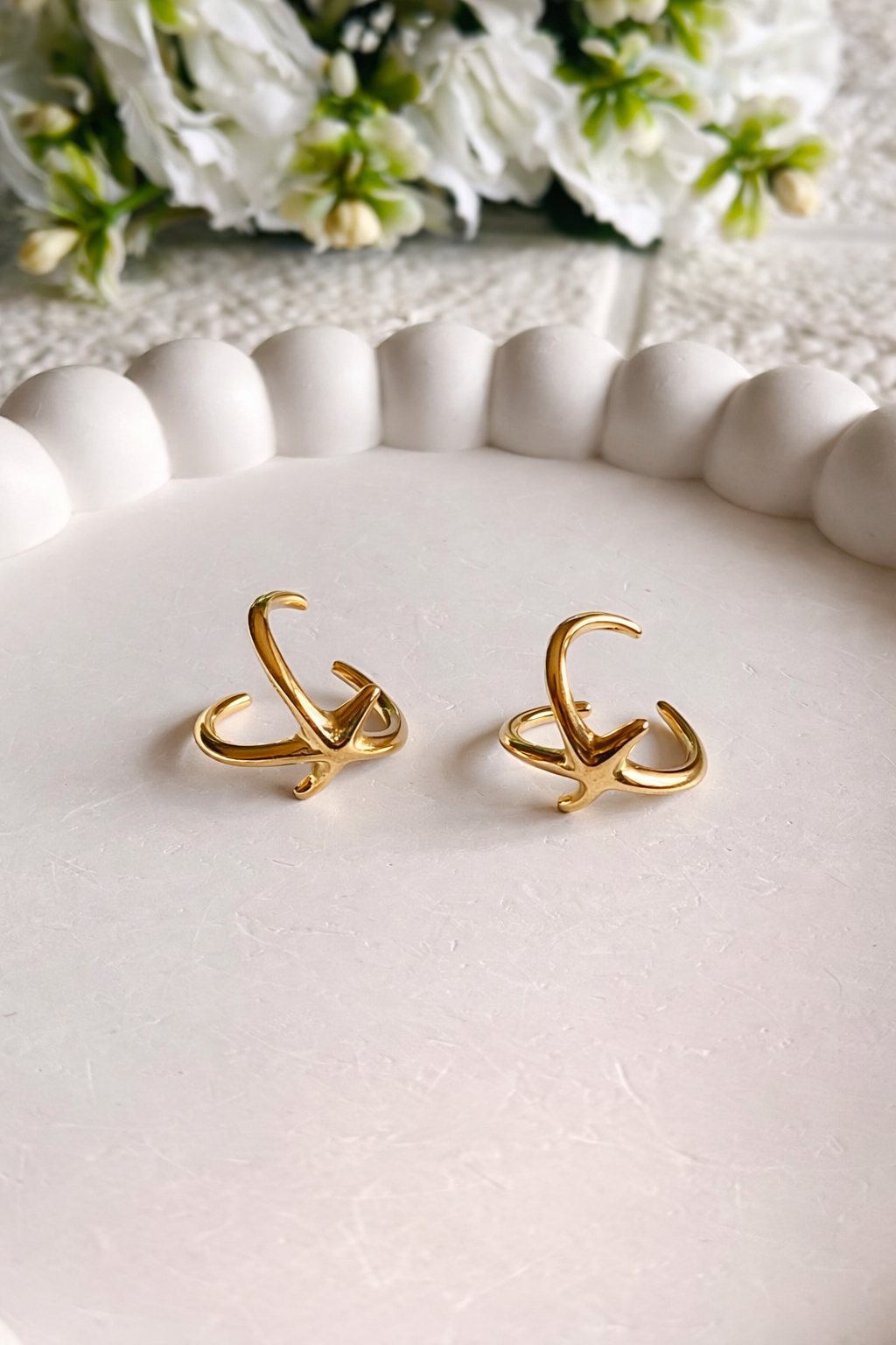 18K Gold Plated Anti-Tarnish Ear Cuffs