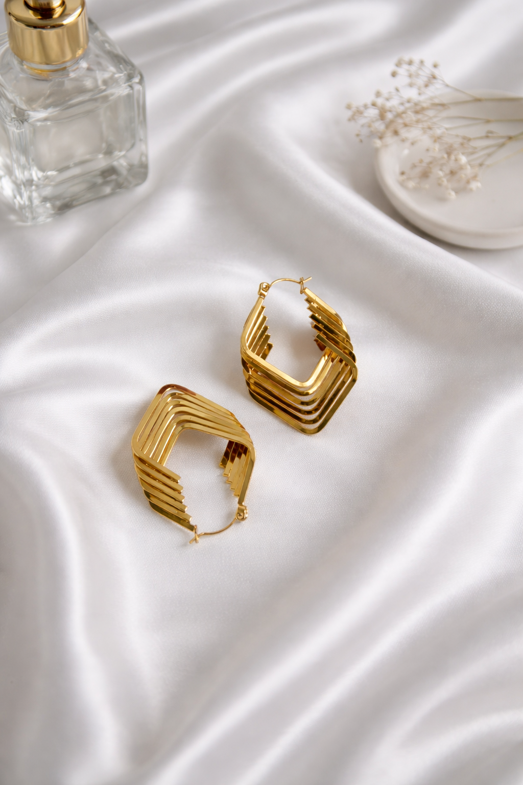 Anti-Tarnish Geometrical Earrings