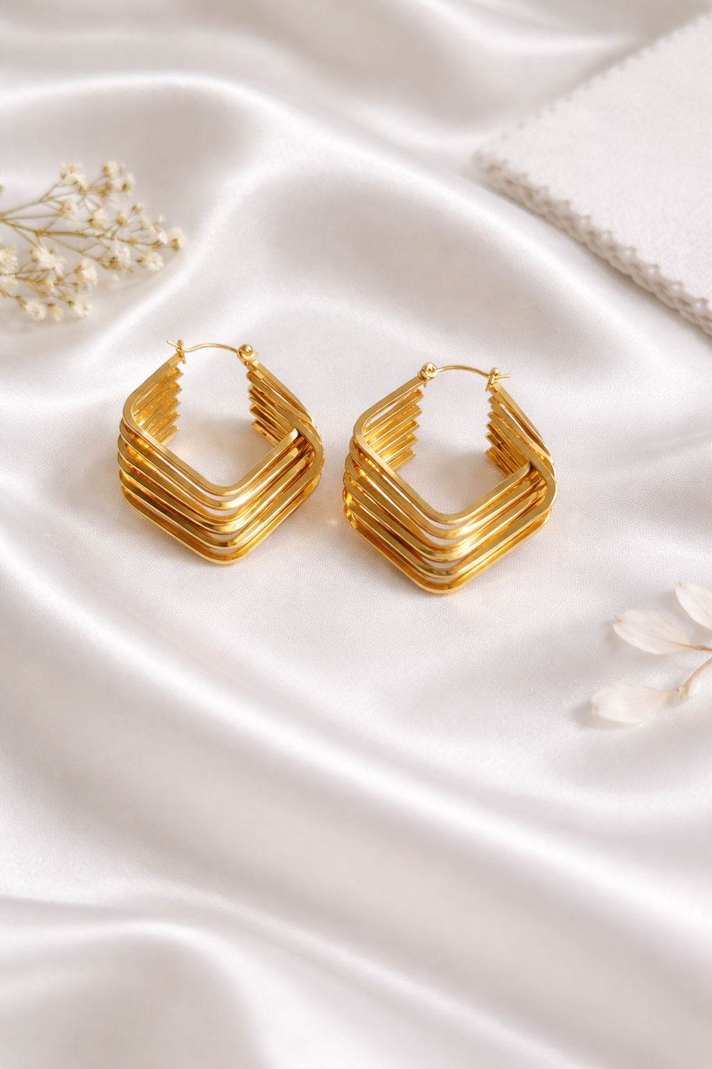 Anti-Tarnish Geometrical Earrings