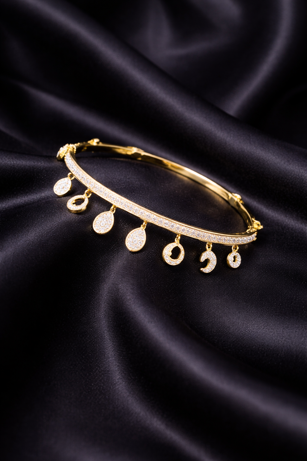 American Diamond Sleek Charm Bracelet