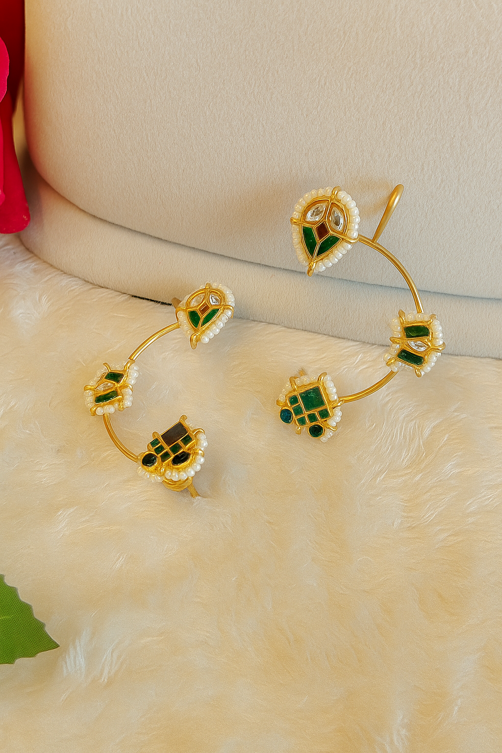 Brass Gold-Plated Earcuffs