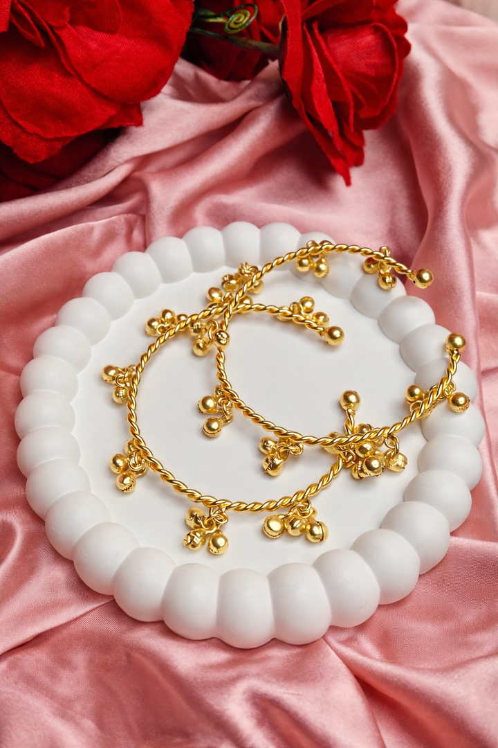 Kashmiri Ghoongroo Bangles Set (Set of 2).