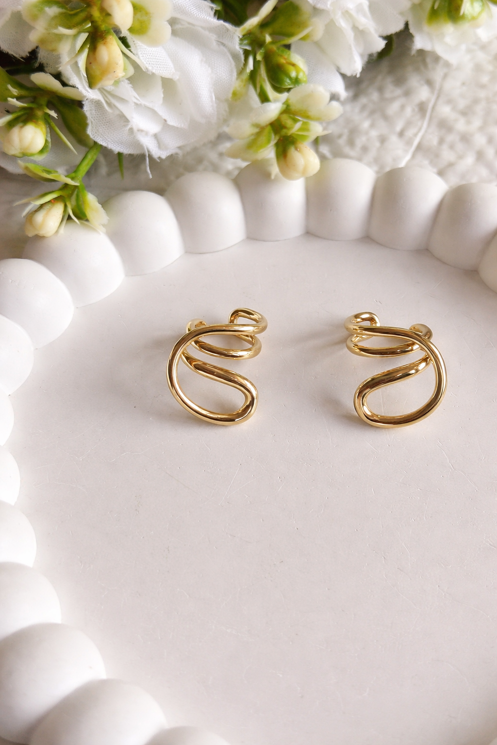 18K Gold Plated Anti-Tarnish Ear Cuffs