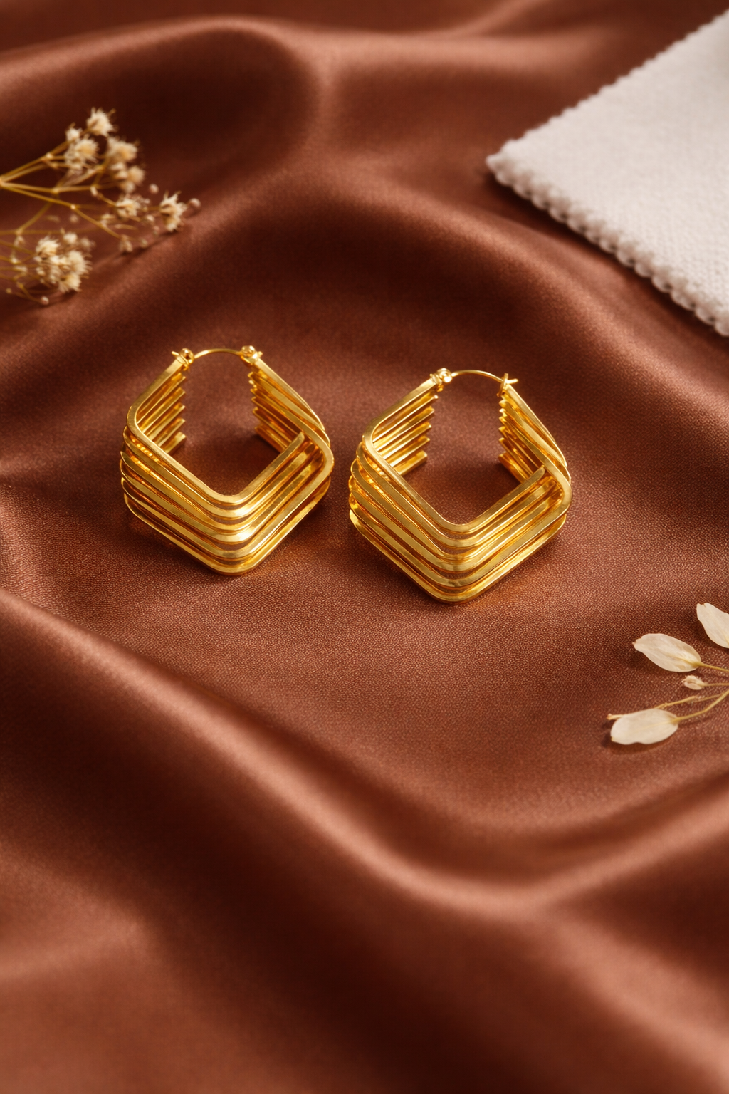 Anti-Tarnish Geometrical Earrings