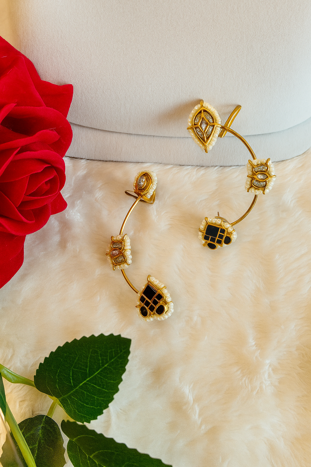 Brass Gold-Plated Earcuffs