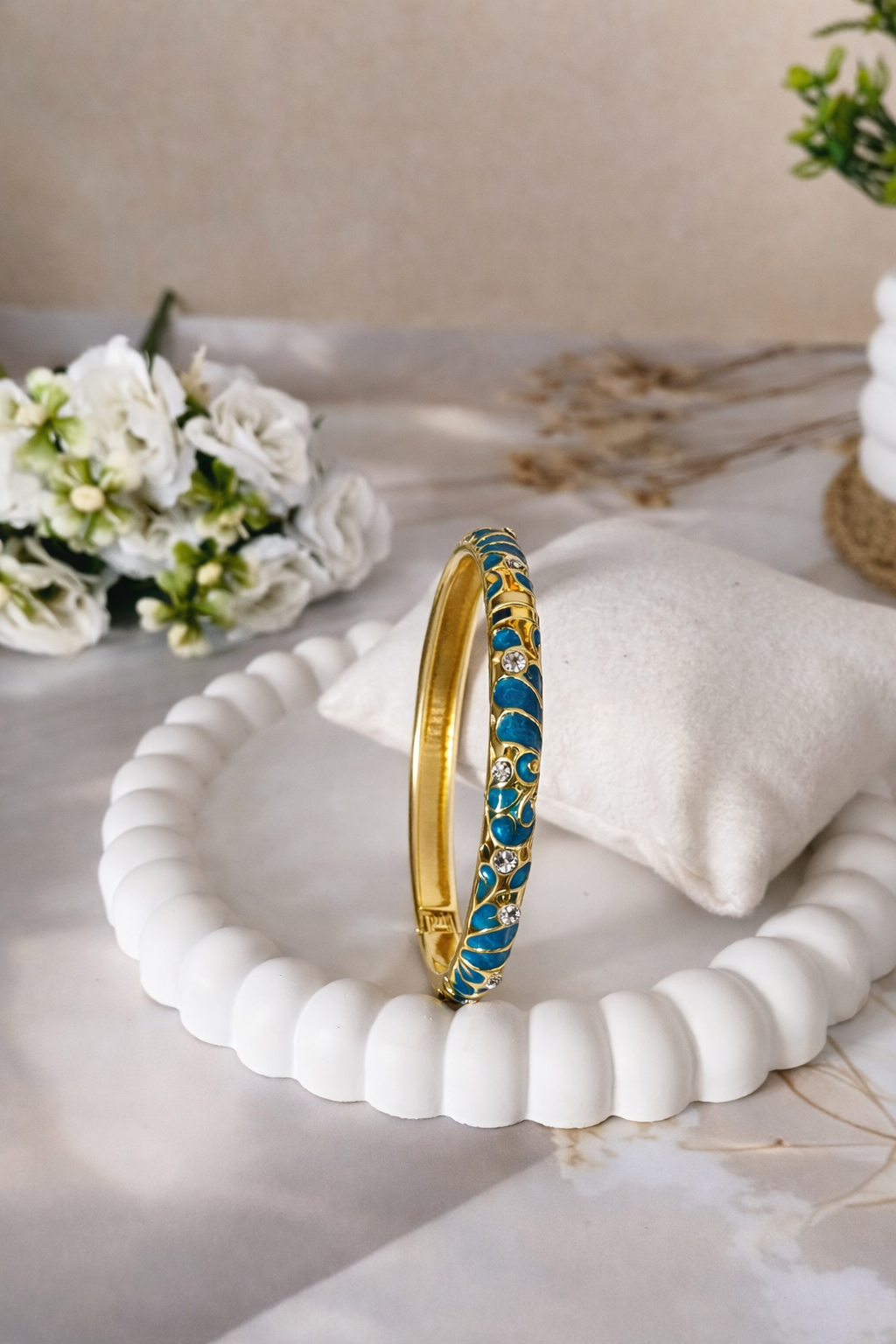 Retro Enamel Bangles, Pack of 2 – ₹623