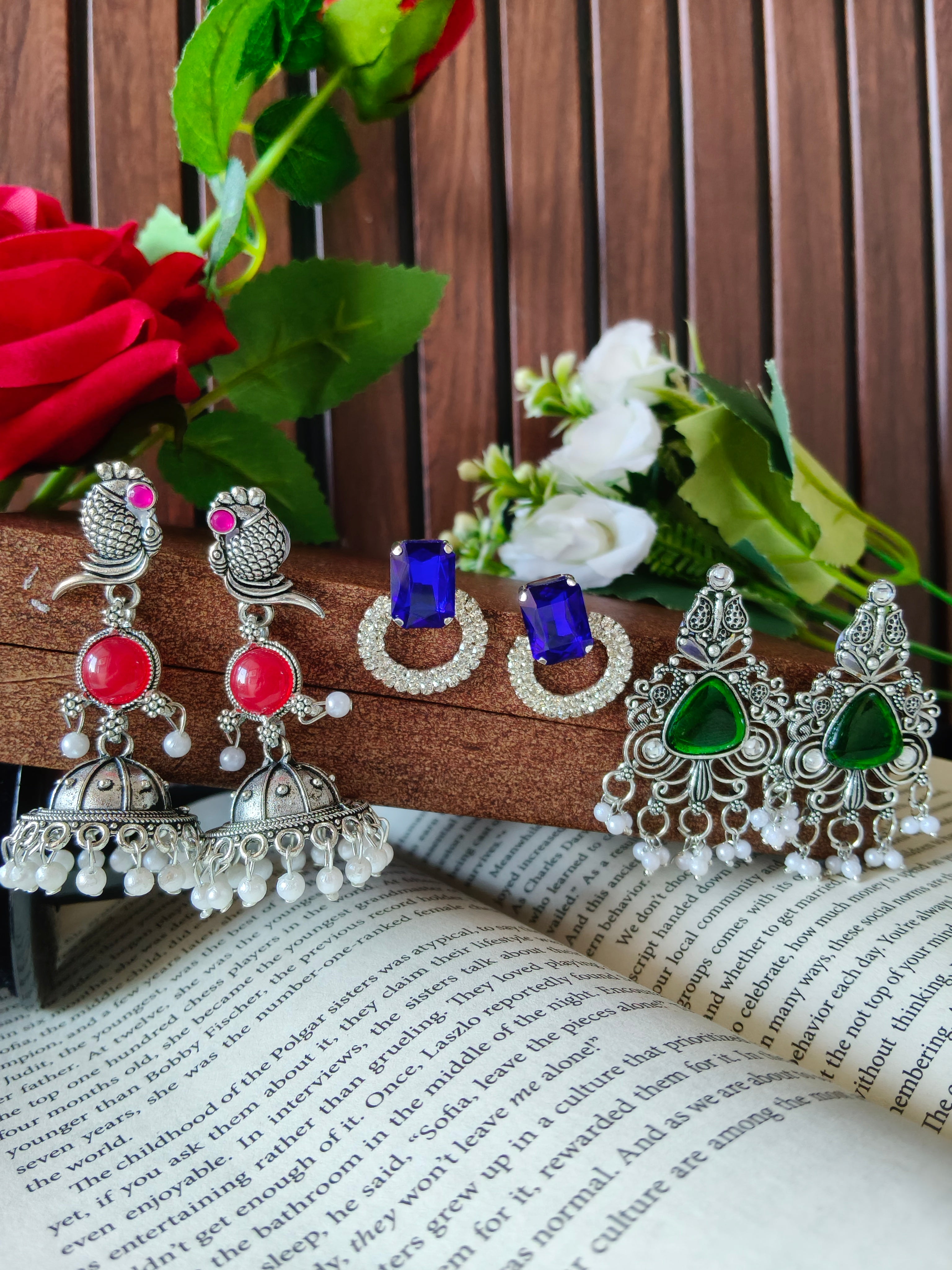 Earring Combo Set : 1 – Pack of 3 pairs